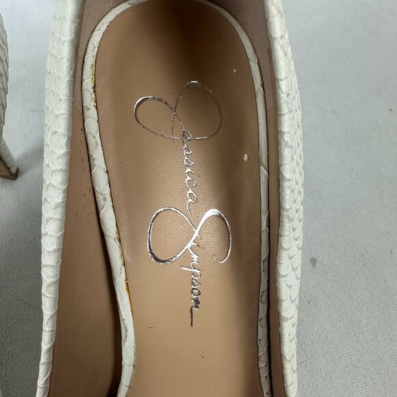 Jessica Simpson Womens JP-Levin Snakeskin Pattern High Heels Size 8.5 - Picture 4 of 7